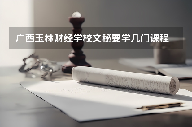 广西玉林财经学校文秘要学几门课程 专业能力要求是什么