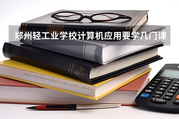 郑州轻工业学校计算机应用要学几门课程 专业能力要求是什么