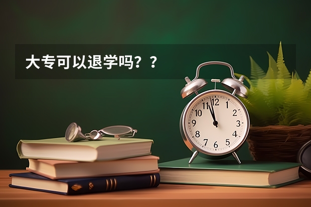 大专可以退学吗？？