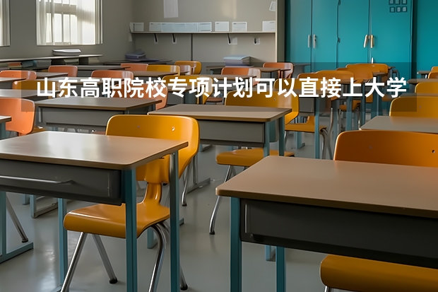 山东高职院校专项计划可以直接上大学吗