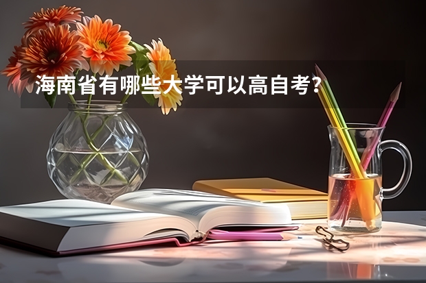 海南省有哪些大学可以高自考？