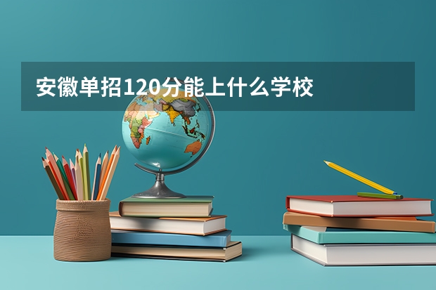 安徽单招120分能上什么学校