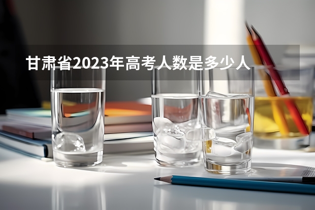 甘肃省2023年高考人数是多少人