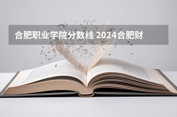 合肥职业学院分数线 2024合肥财经职业学院各专业录取分数线