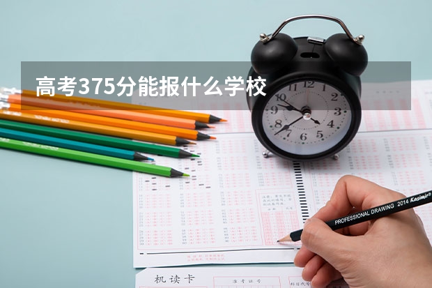 高考375分能报什么学校