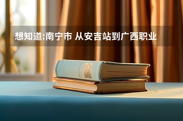 想知道:南宁市 从安吉站到广西职业技术学院怎么坐公交?