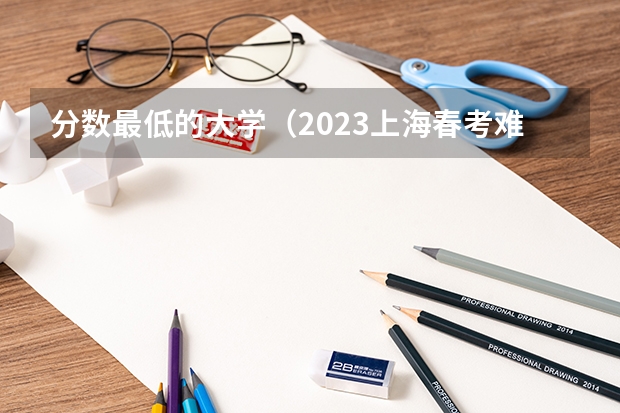 分数最低的大学（2023上海春考难度）