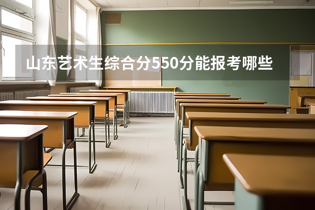 山东艺术生综合分550分能报考哪些大学