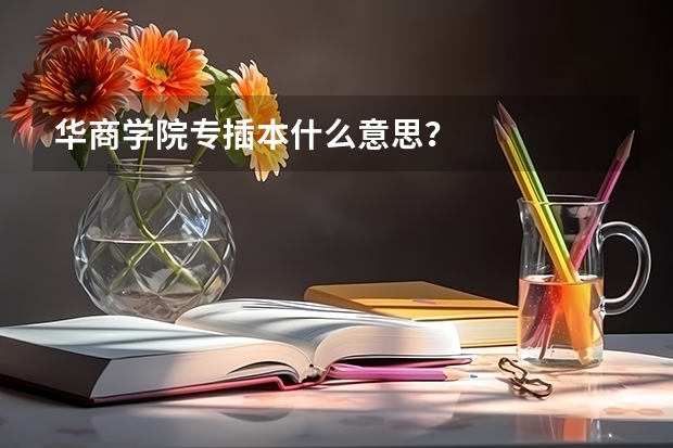 华商学院专插本什么意思？